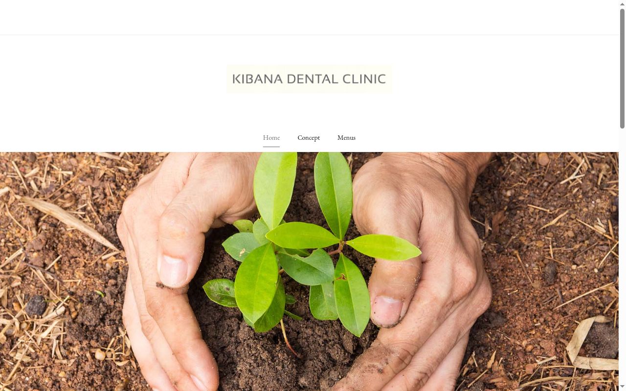 木花歯科医院の公式サイトのスクリーンショット